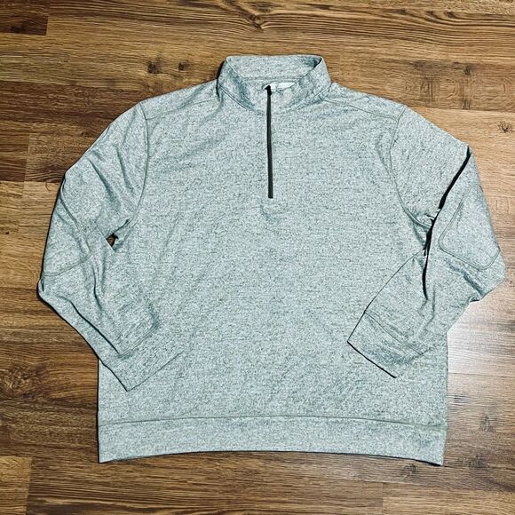 Greg Norman Size XL Mens Performance 1/4 Zip Up Fleece Lined Pullover Sweater - Picture 1 of 9